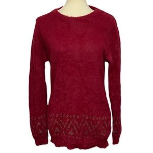 Jon & Anna Fuzzy Aztec Print Pullover Sweater